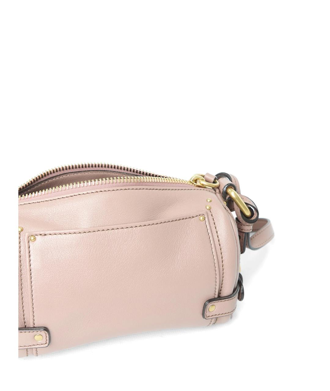 CHLOE Розовая кожаная сумка через плечо, фото 3