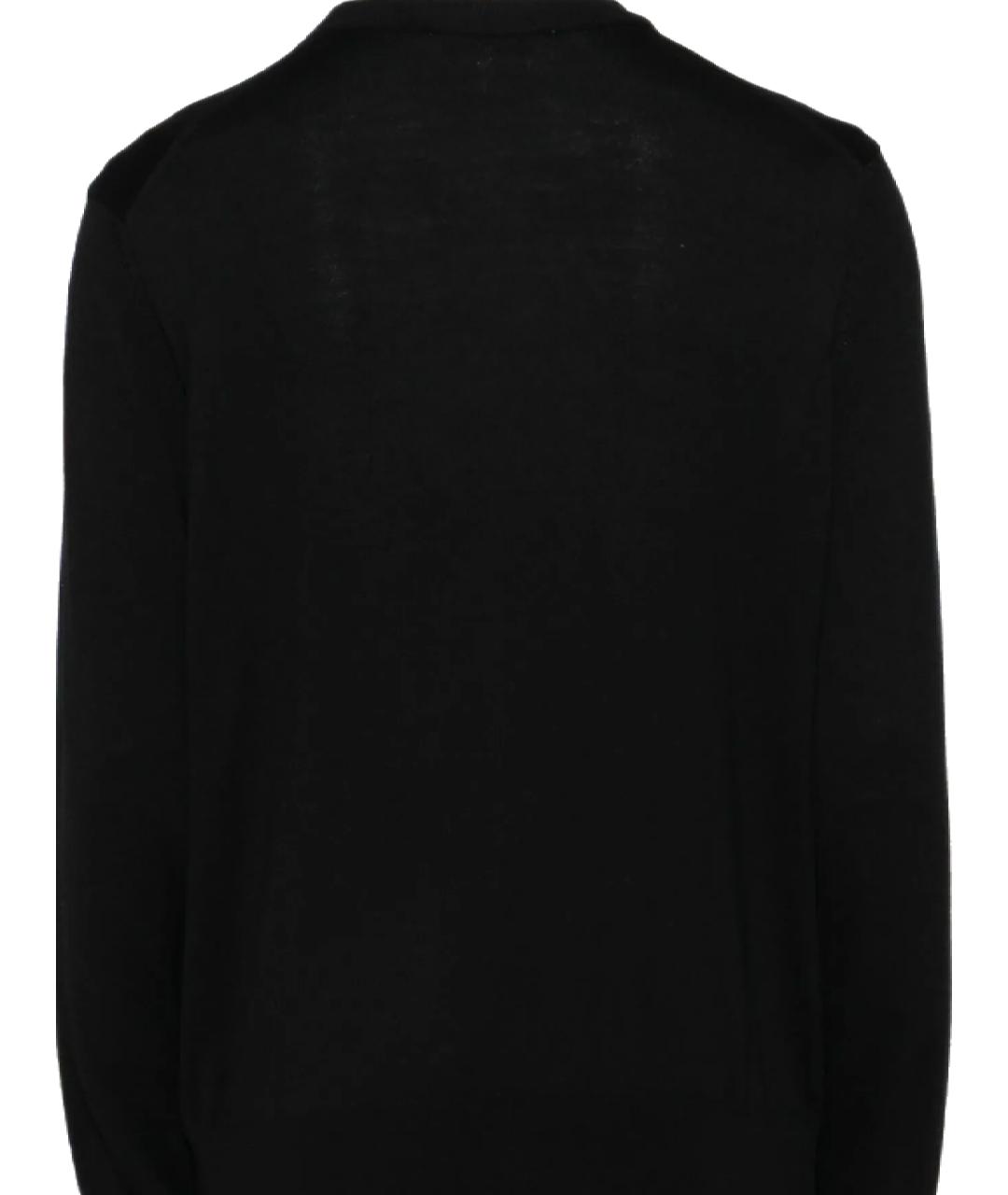 MAISON KITSUNE Черный шерстяной джемпер / свитер, фото 3
