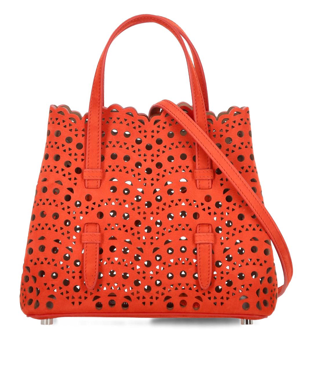 ALAIA Оранжевая кожаная сумка тоут, фото 1