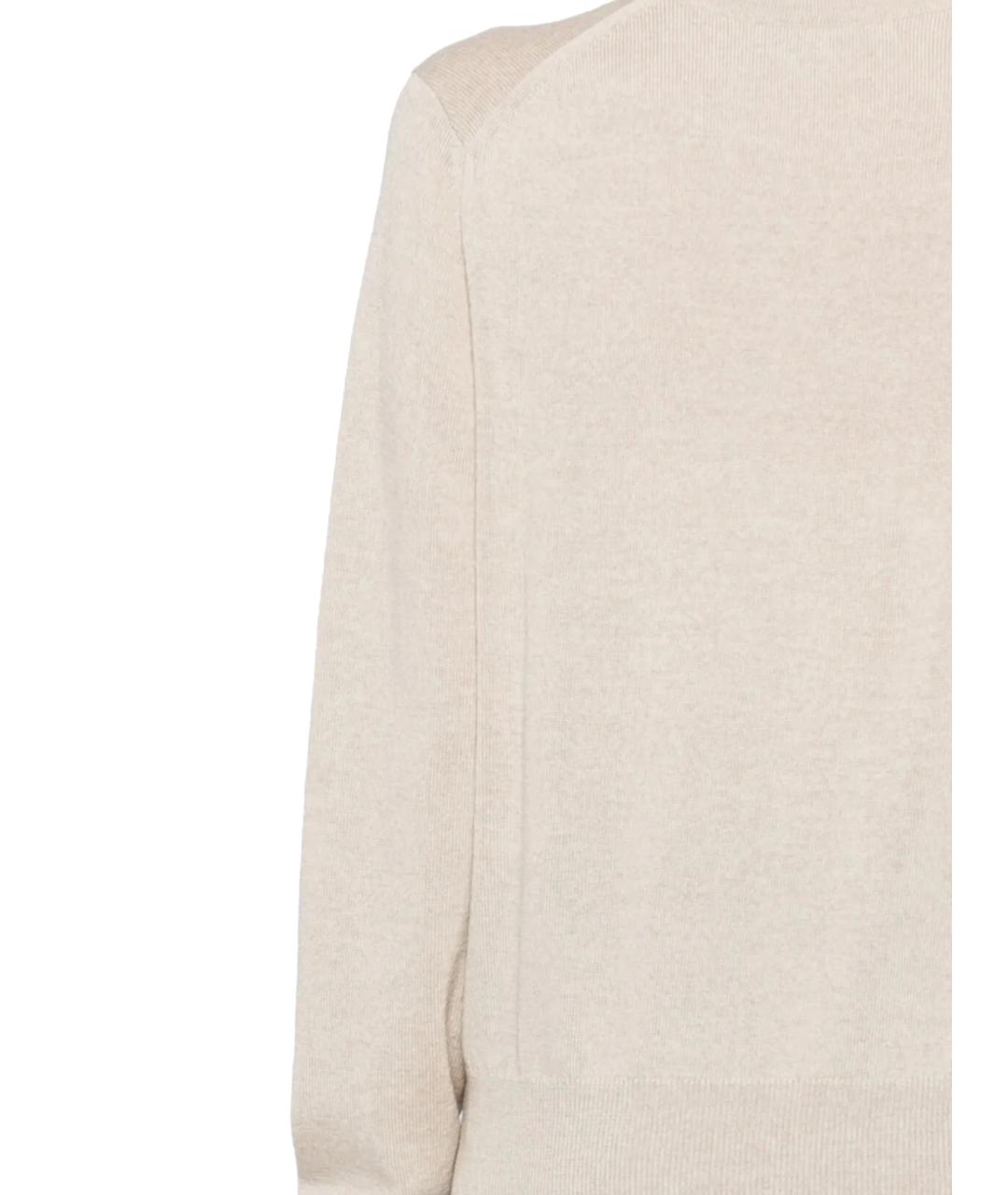 MAISON KITSUNE Бежевый шерстяной джемпер / свитер, фото 3