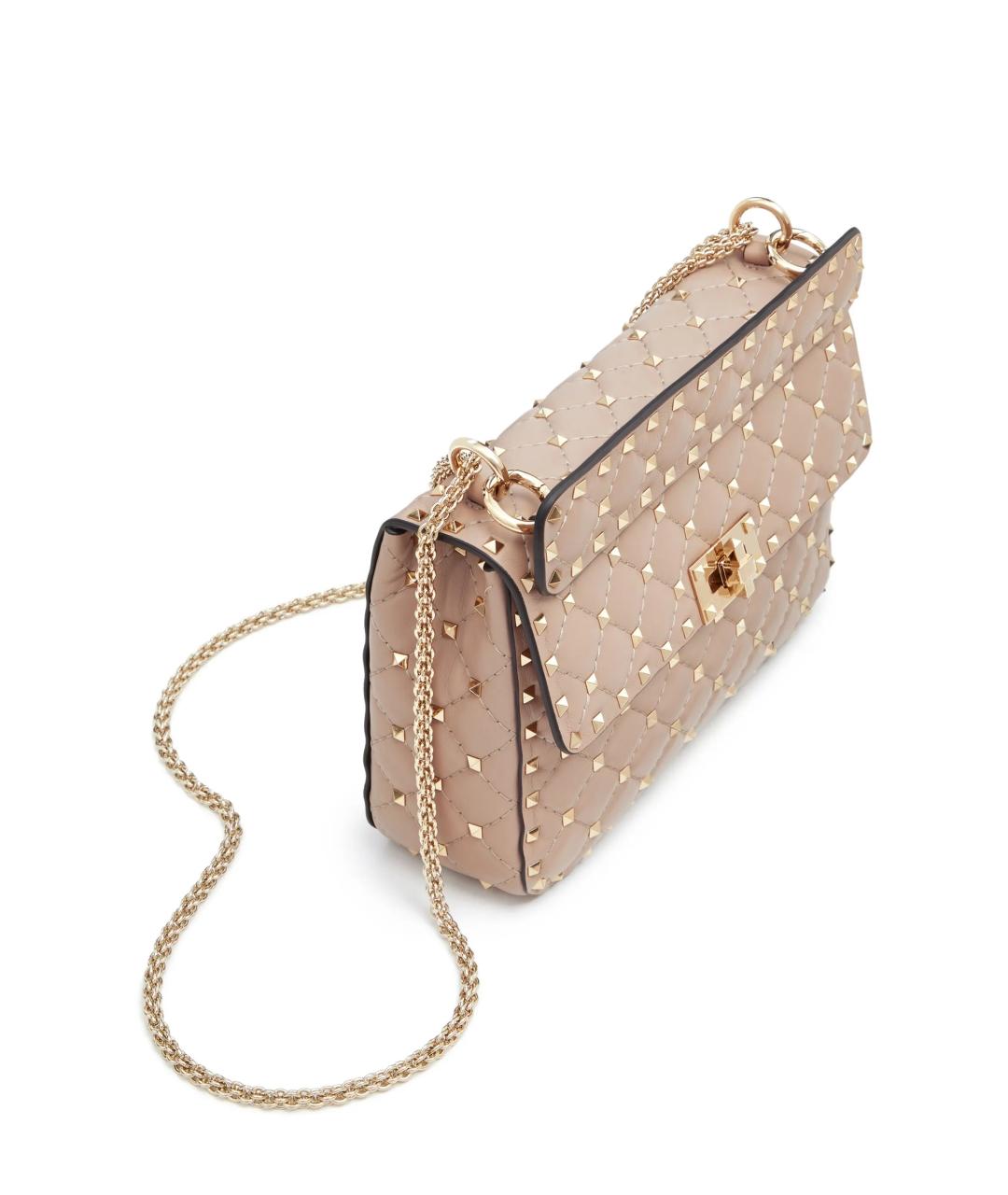 VALENTINO Розовая кожаная сумка тоут, фото 3