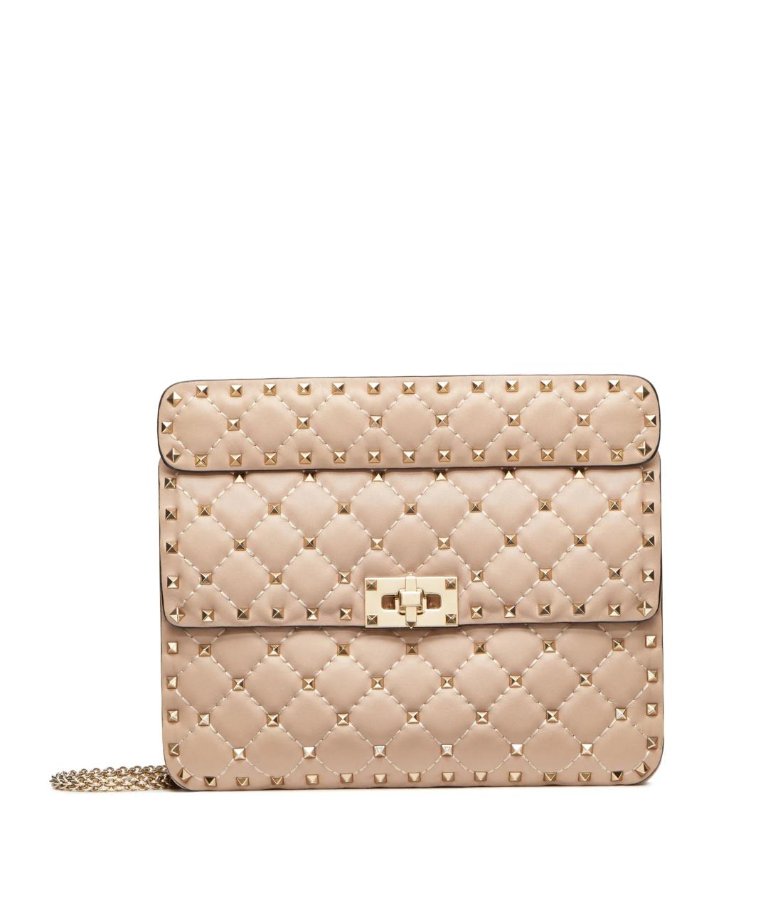 VALENTINO Розовая кожаная сумка тоут, фото 1