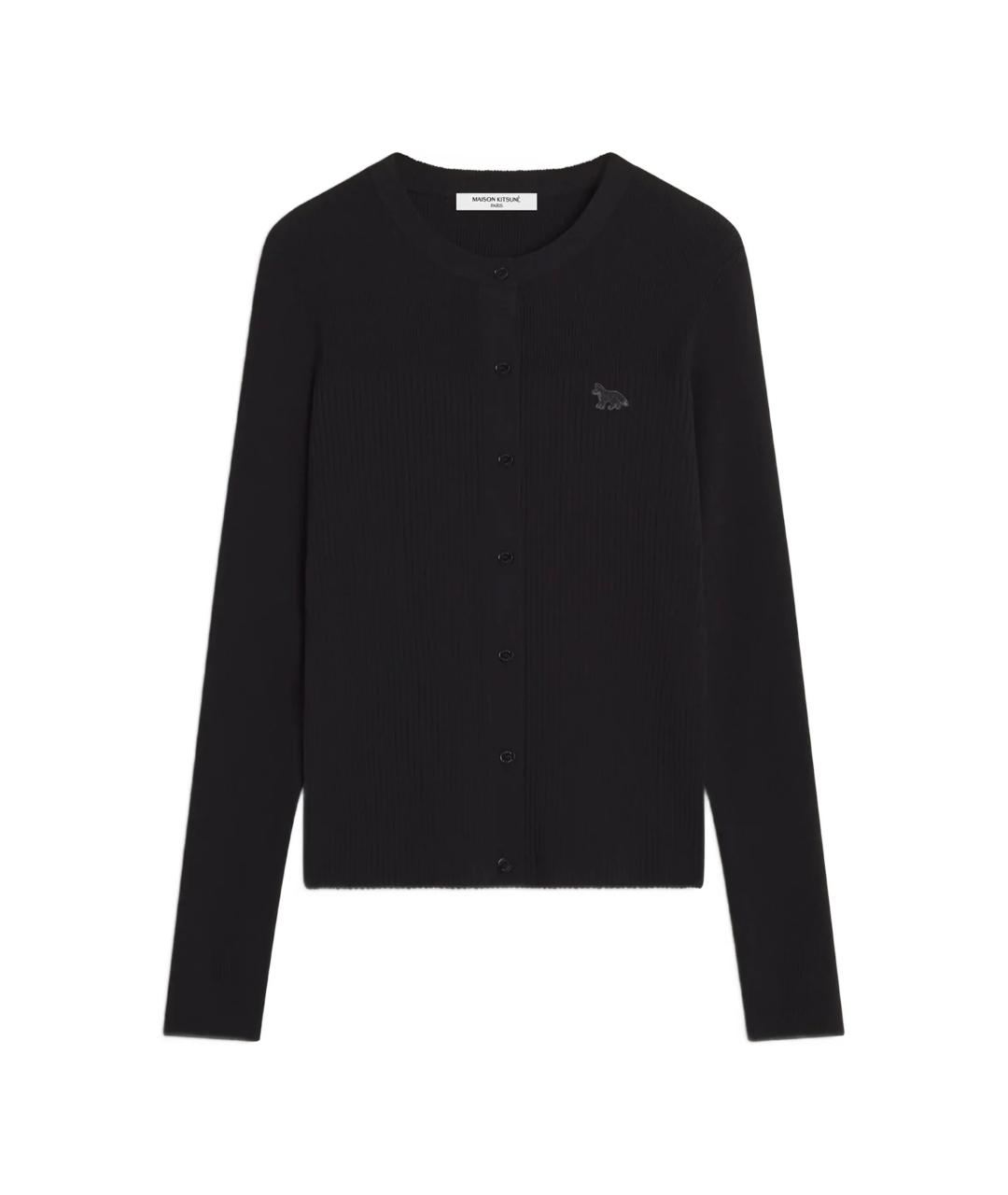 MAISON KITSUNE Черный вискозный джемпер / свитер, фото 1