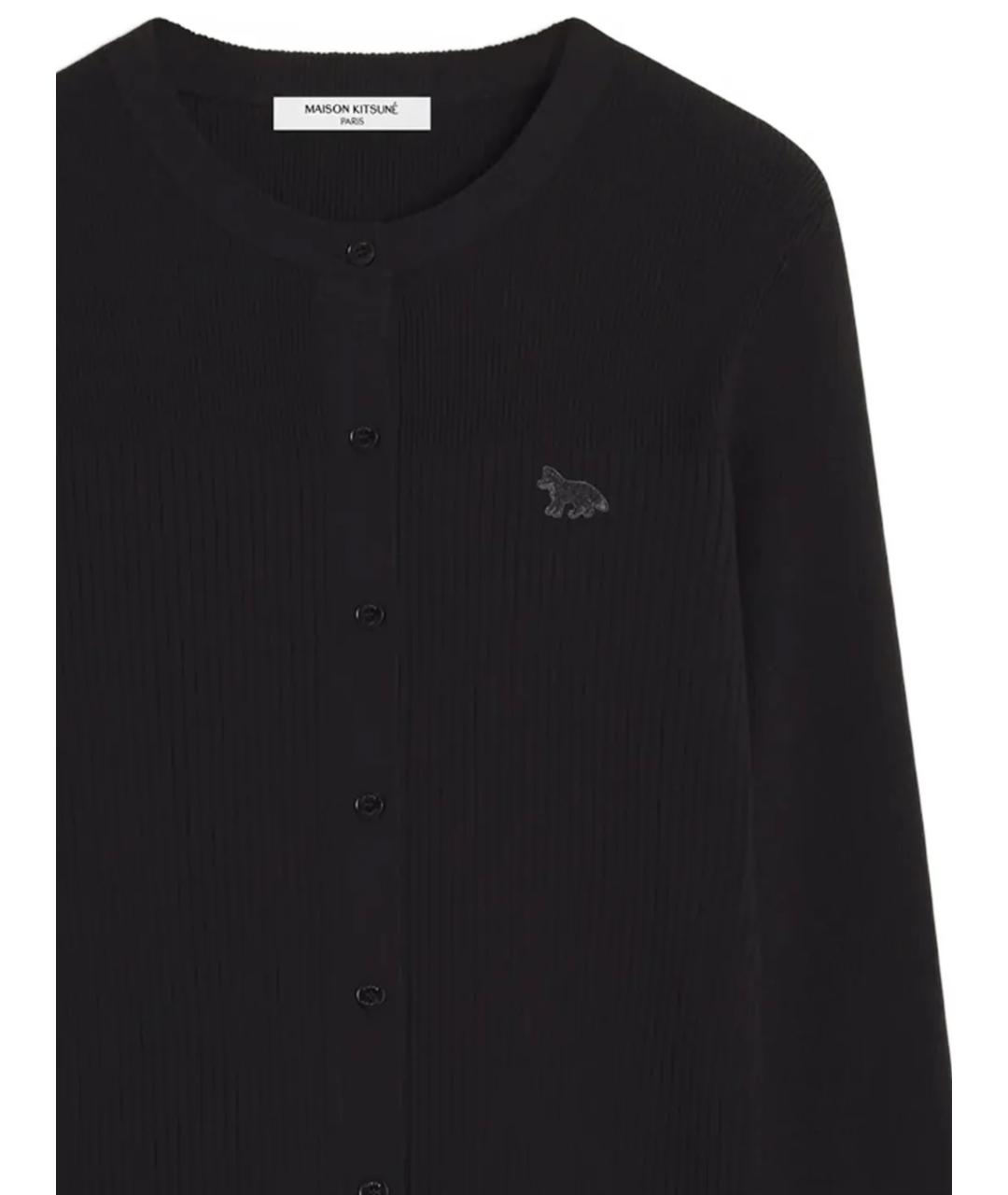 MAISON KITSUNE Черный вискозный джемпер / свитер, фото 2