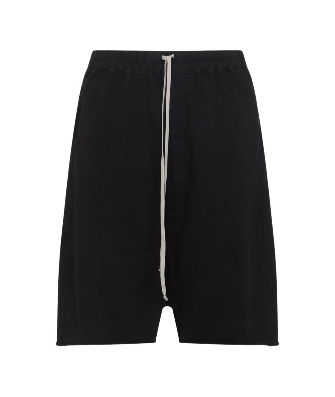 RICK OWENS DRKSHDW Черные хлопковые шорты, фото 1