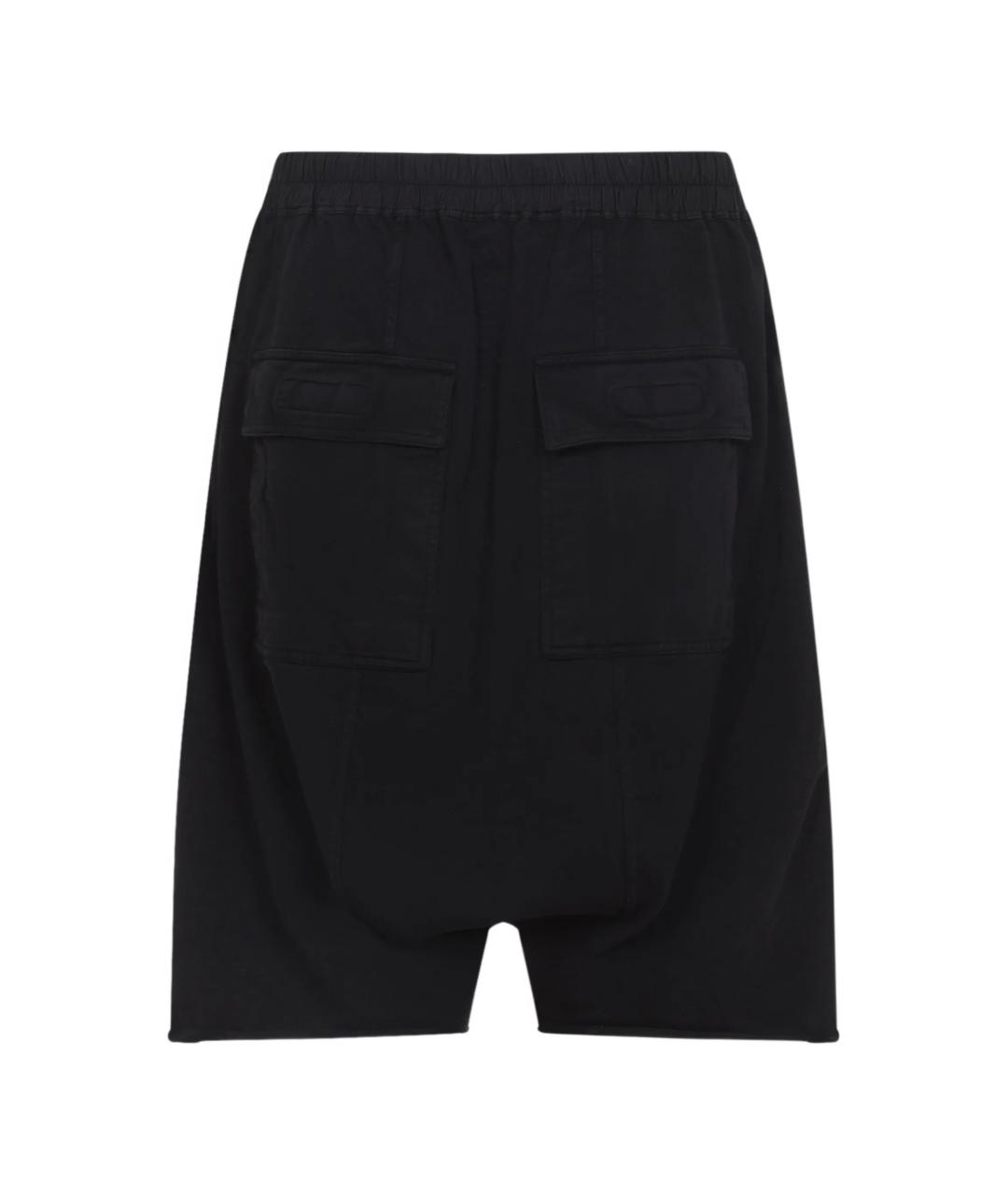 RICK OWENS DRKSHDW Черные хлопковые шорты, фото 3