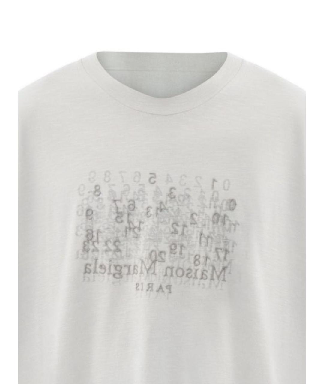 MAISON MARGIELA Белая хлопковая футболка, фото 2