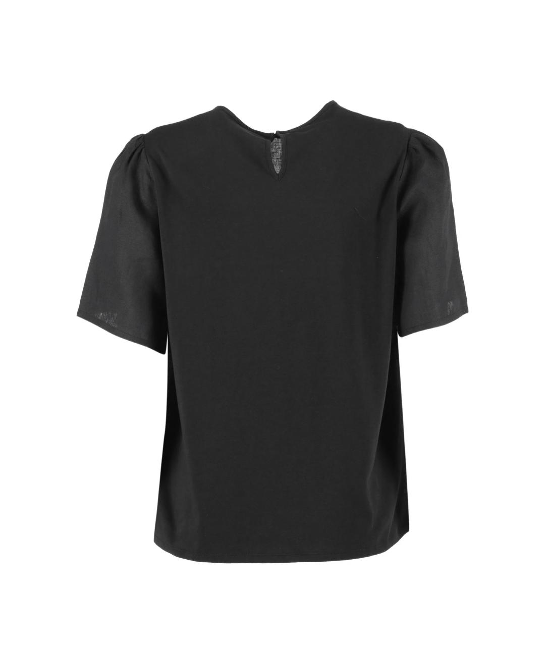 WEEKEND MAX MARA Черная футболка, фото 3