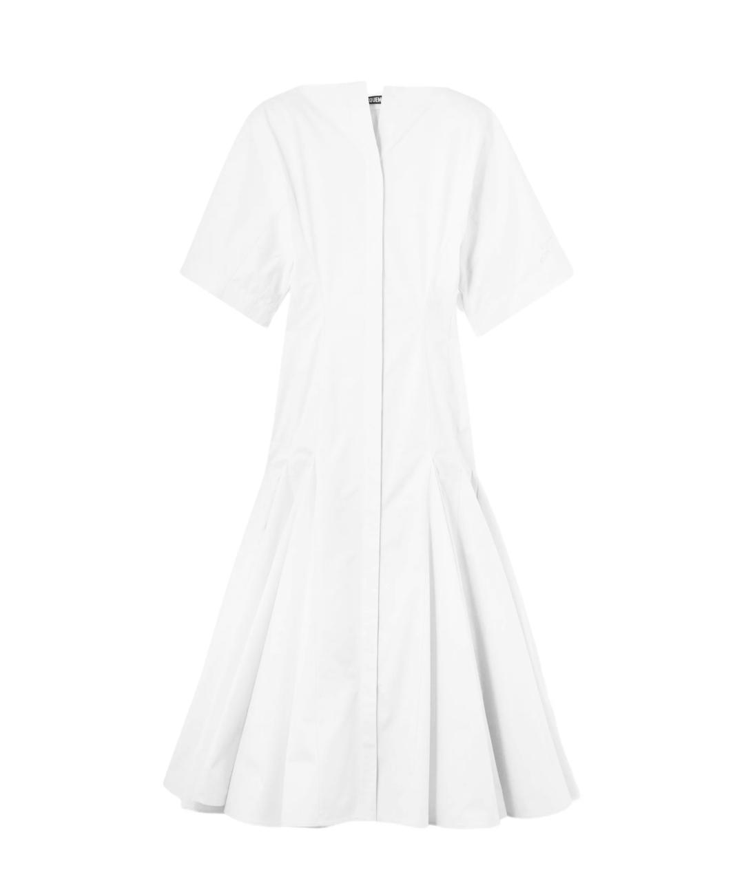JACQUEMUS Белое хлопковое платье, фото 1