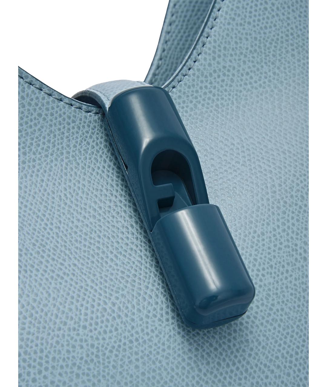 FURLA Голубая кожаная сумка через плечо, фото 3