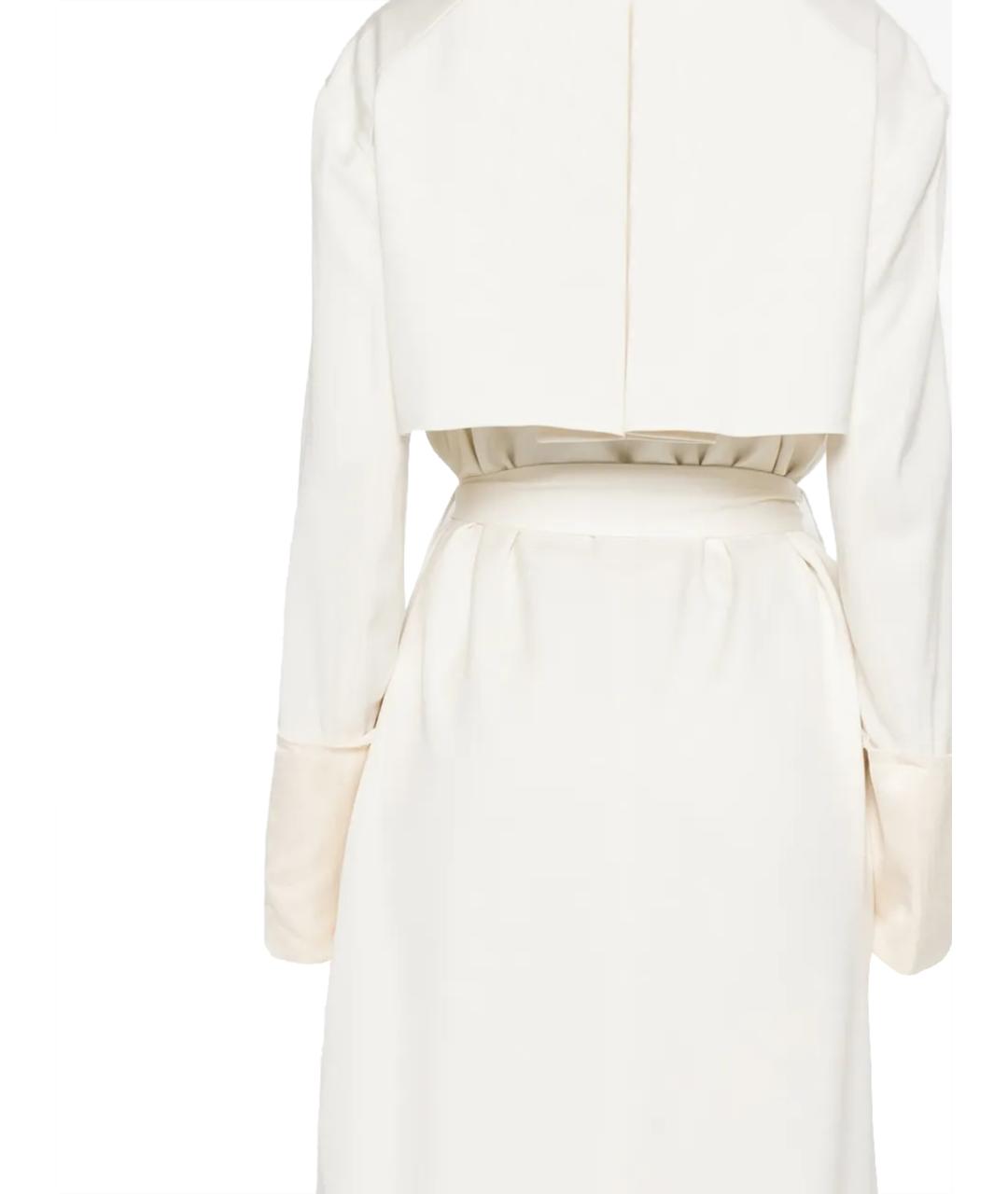 entire studios Бежевое льняное пальто, фото 3