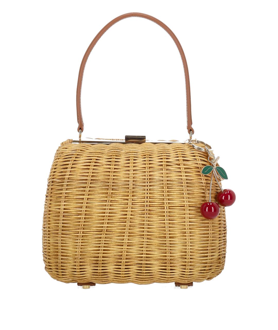 SELF-PORTRAIT Бежевая пелетеная сумка через плечо, фото 1