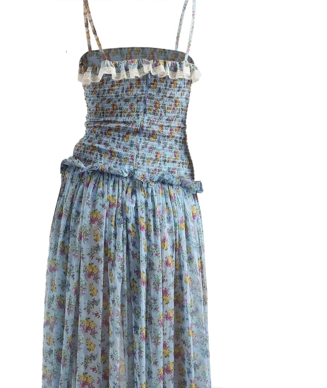 DOLCE&GABBANA Мульти хлопковое повседневное платье, фото 3