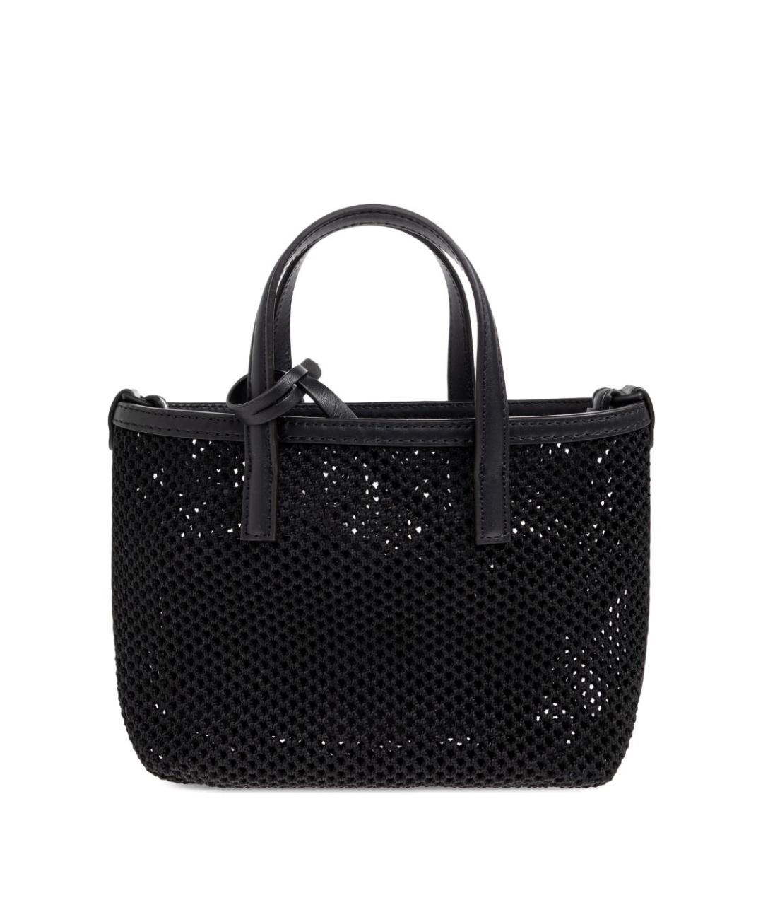 MONCLER Черная тканевая сумка тоут, фото 4