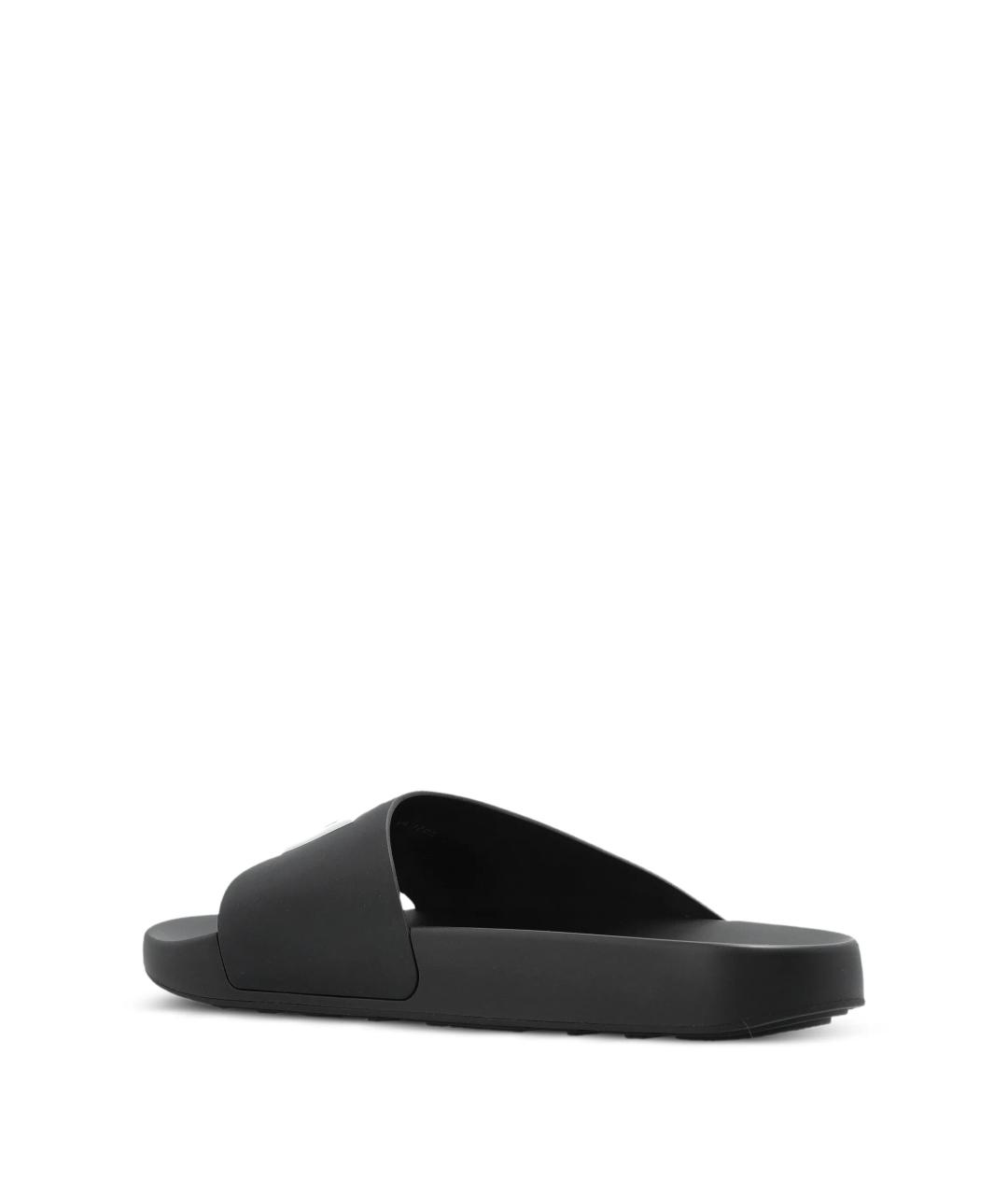 GIVENCHY Черные резиновые шлепанцы, фото 3