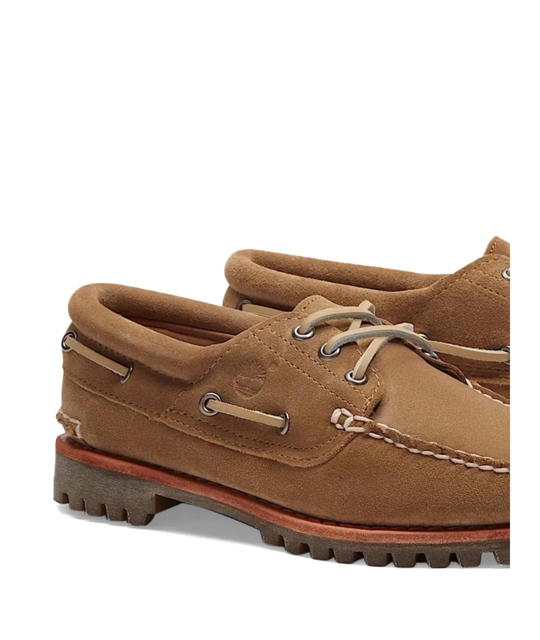 TIMBERLAND Коричневые замшевые низкие ботинки, фото 4