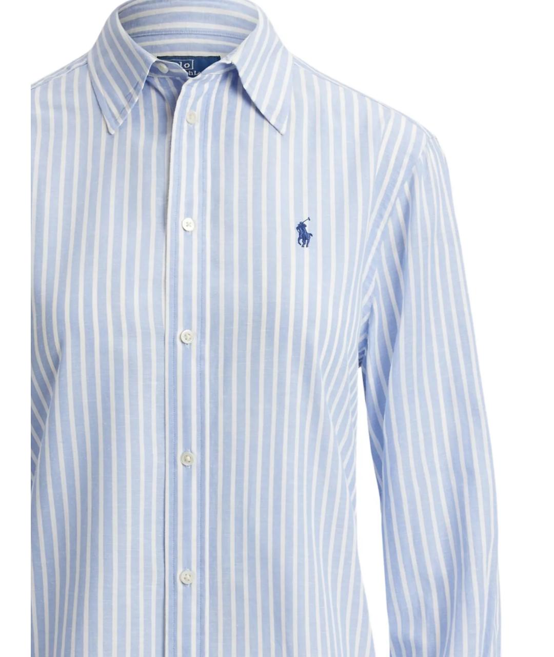 POLO RALPH LAUREN Голубая хлопковая рубашка, фото 2