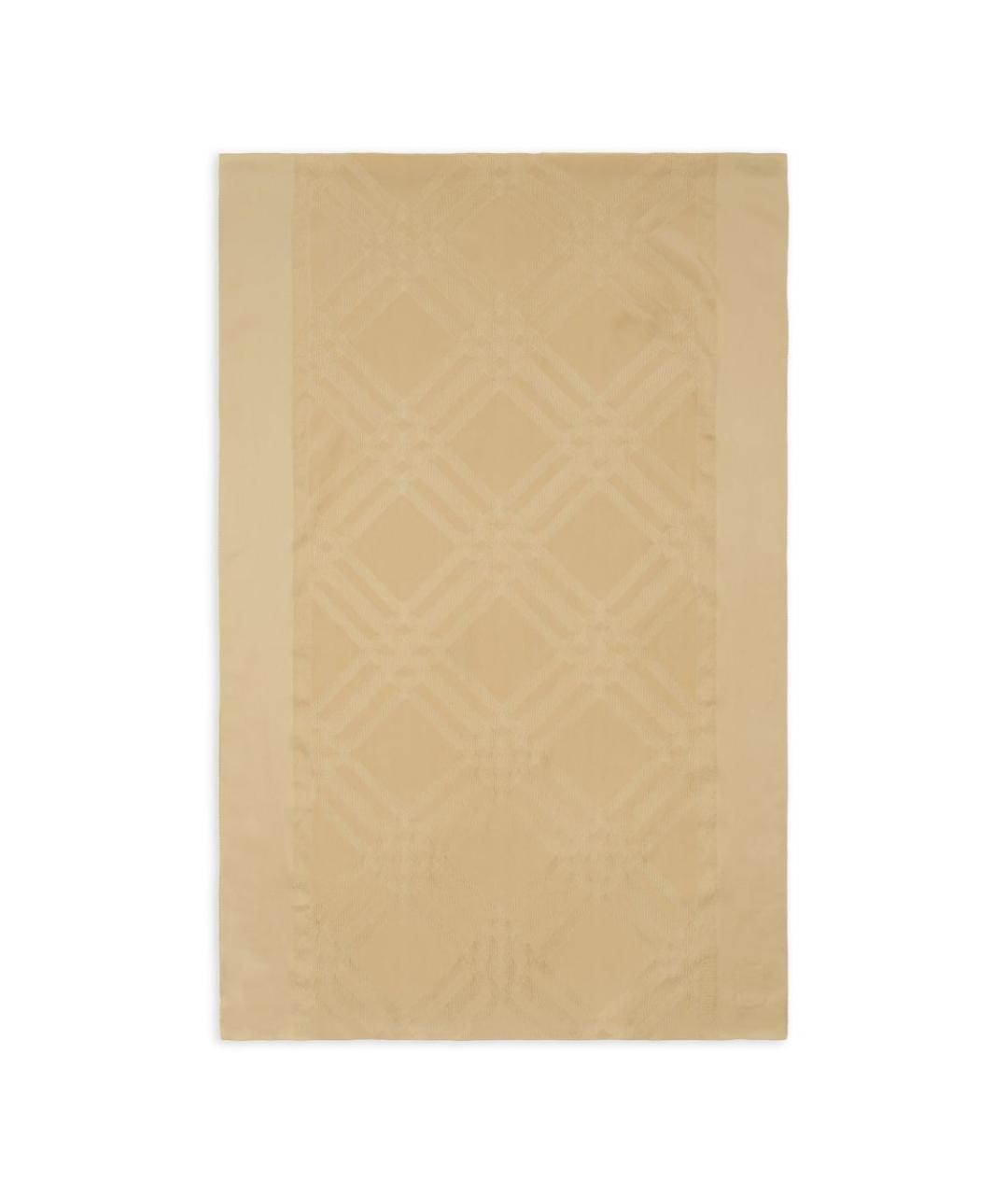 BURBERRY Бежевый шелковый шарф, фото 1