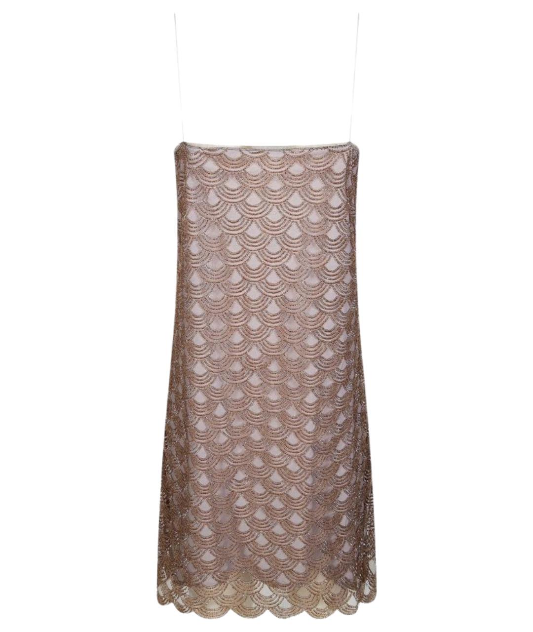 ROTATE Серое полиэстеровое повседневное платье, фото 1