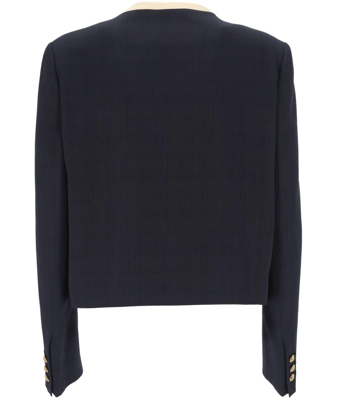 BLAZE MILANO Темно-синий льняной жакет/пиджак, фото 3