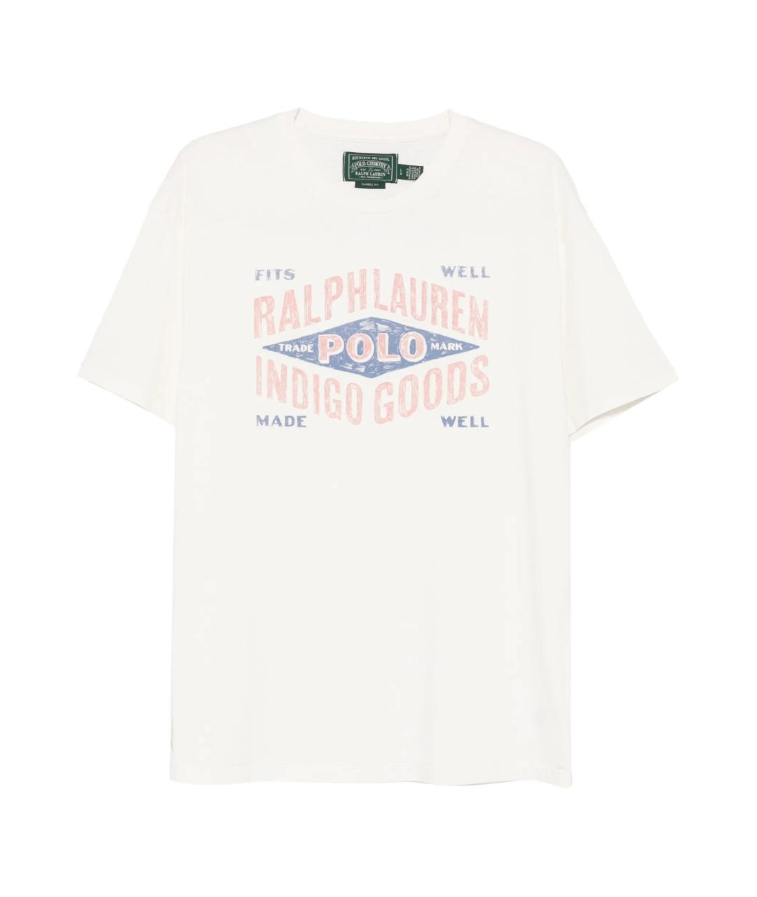 POLO RALPH LAUREN Белая хлопковая футболка, фото 1