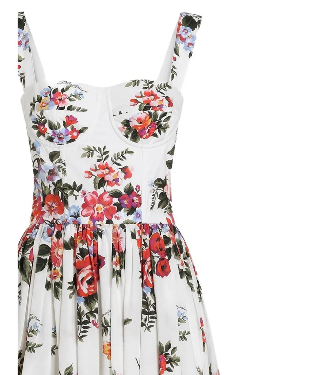 DOLCE&GABBANA Мульти хлопковое платье, фото 2