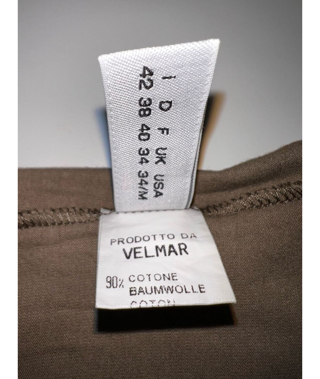 MOSCHINO Хаки хлопко-эластановое повседневное платье, фото 5