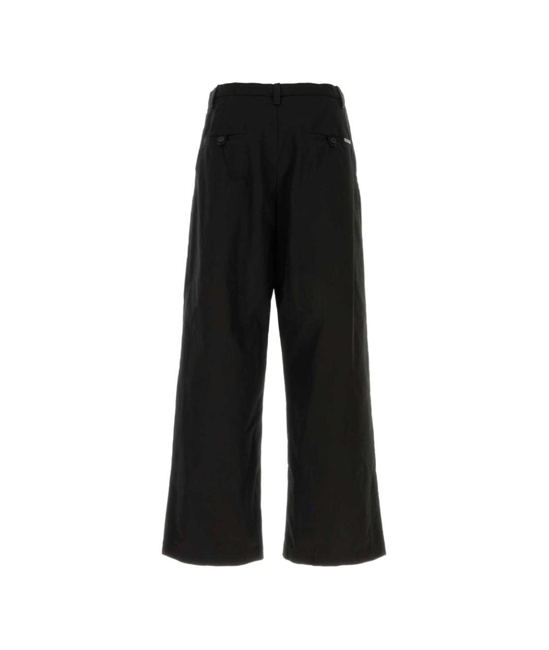 BALENCIAGA Черные хлопковые повседневные брюки, фото 3