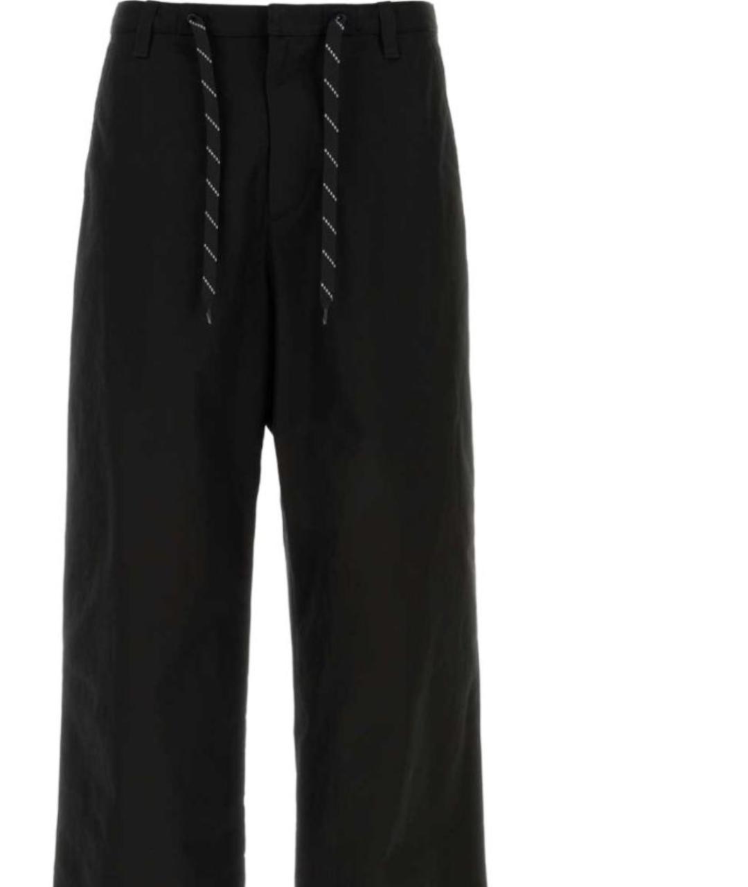 BALENCIAGA Черные хлопковые повседневные брюки, фото 2