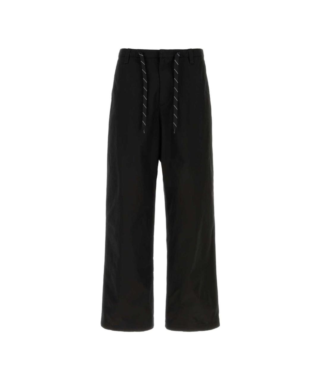 BALENCIAGA Черные хлопковые повседневные брюки, фото 1