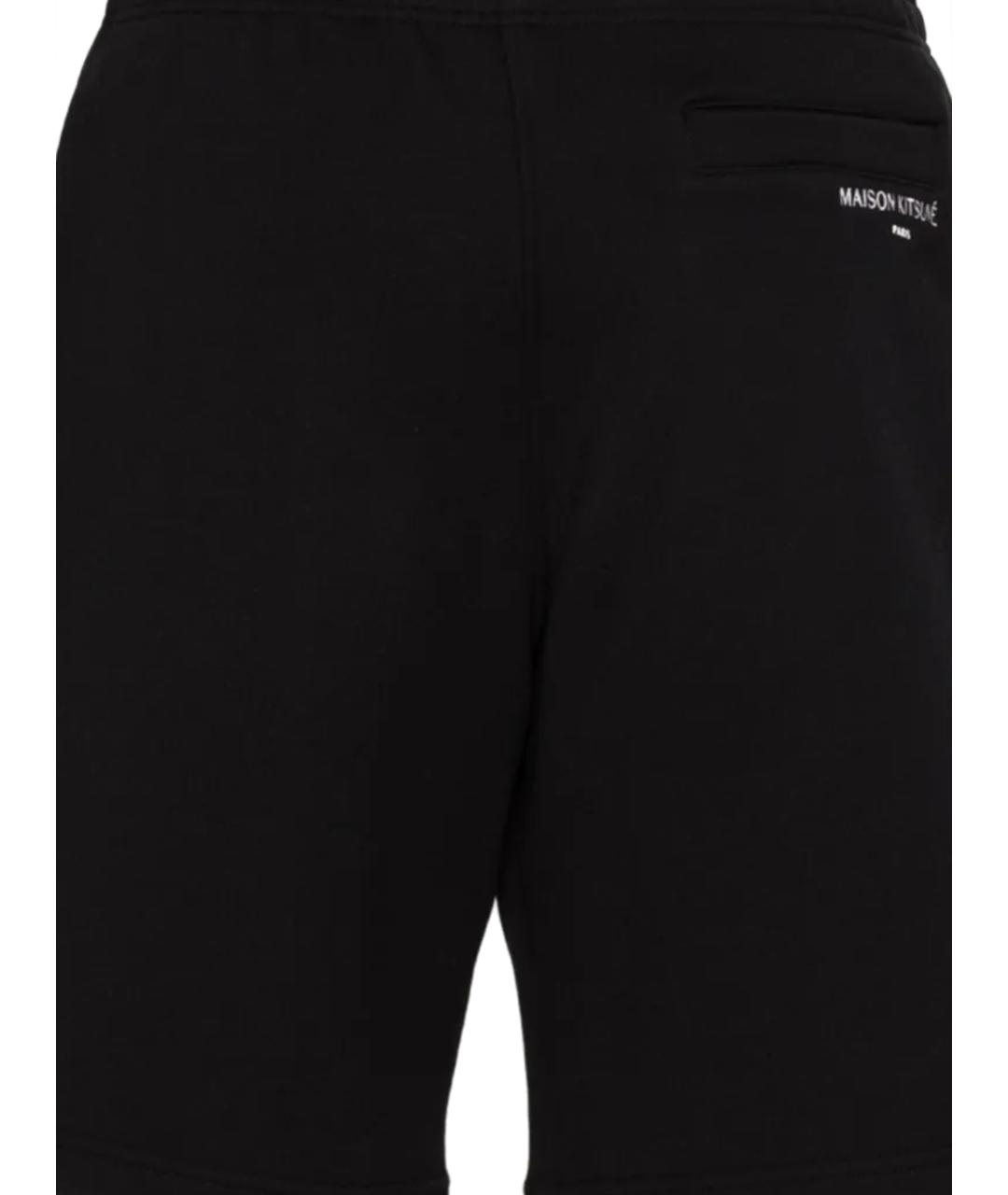 MAISON KITSUNE Черные хлопковые шорты, фото 2