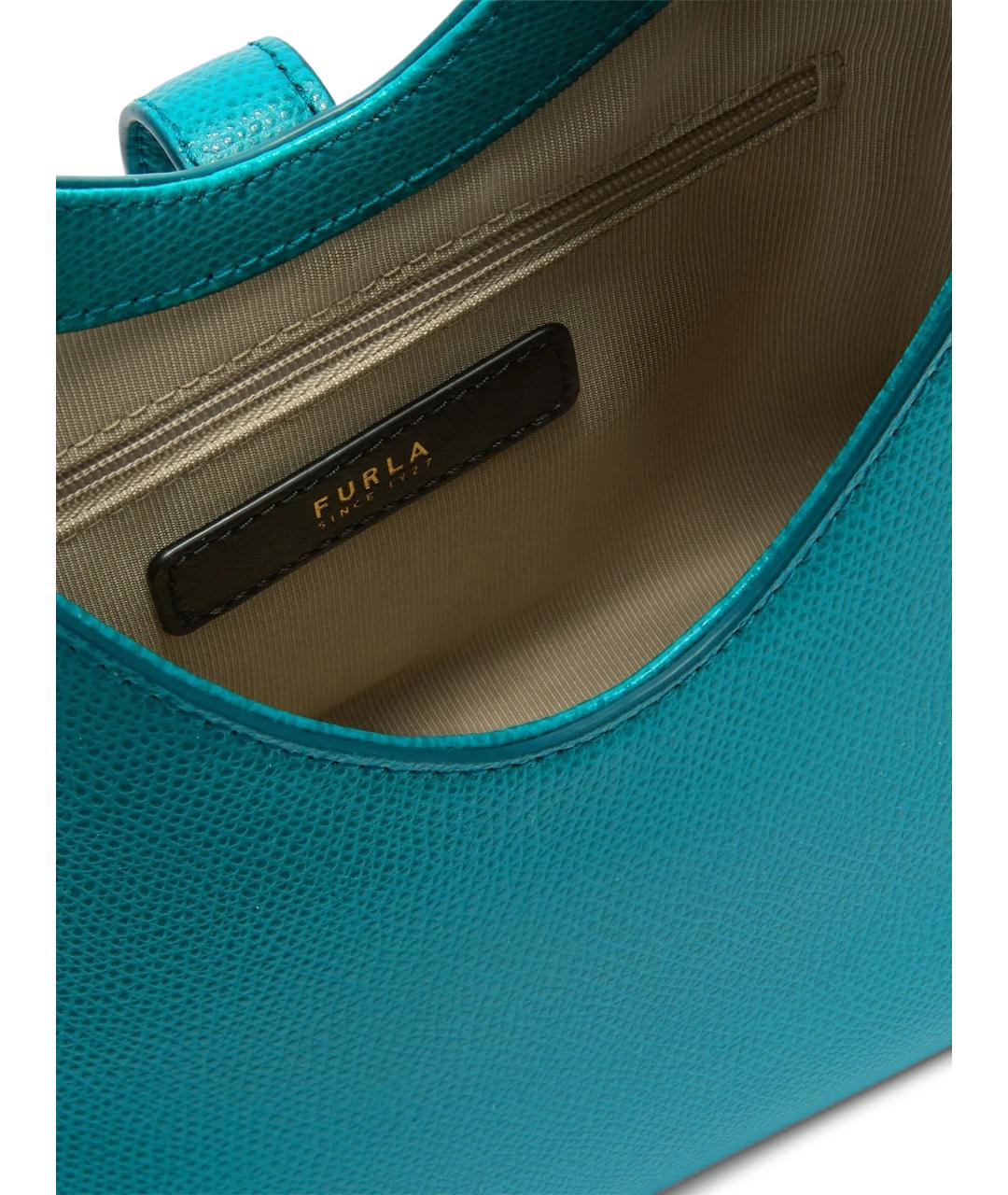 FURLA Синяя кожаная сумка через плечо, фото 3