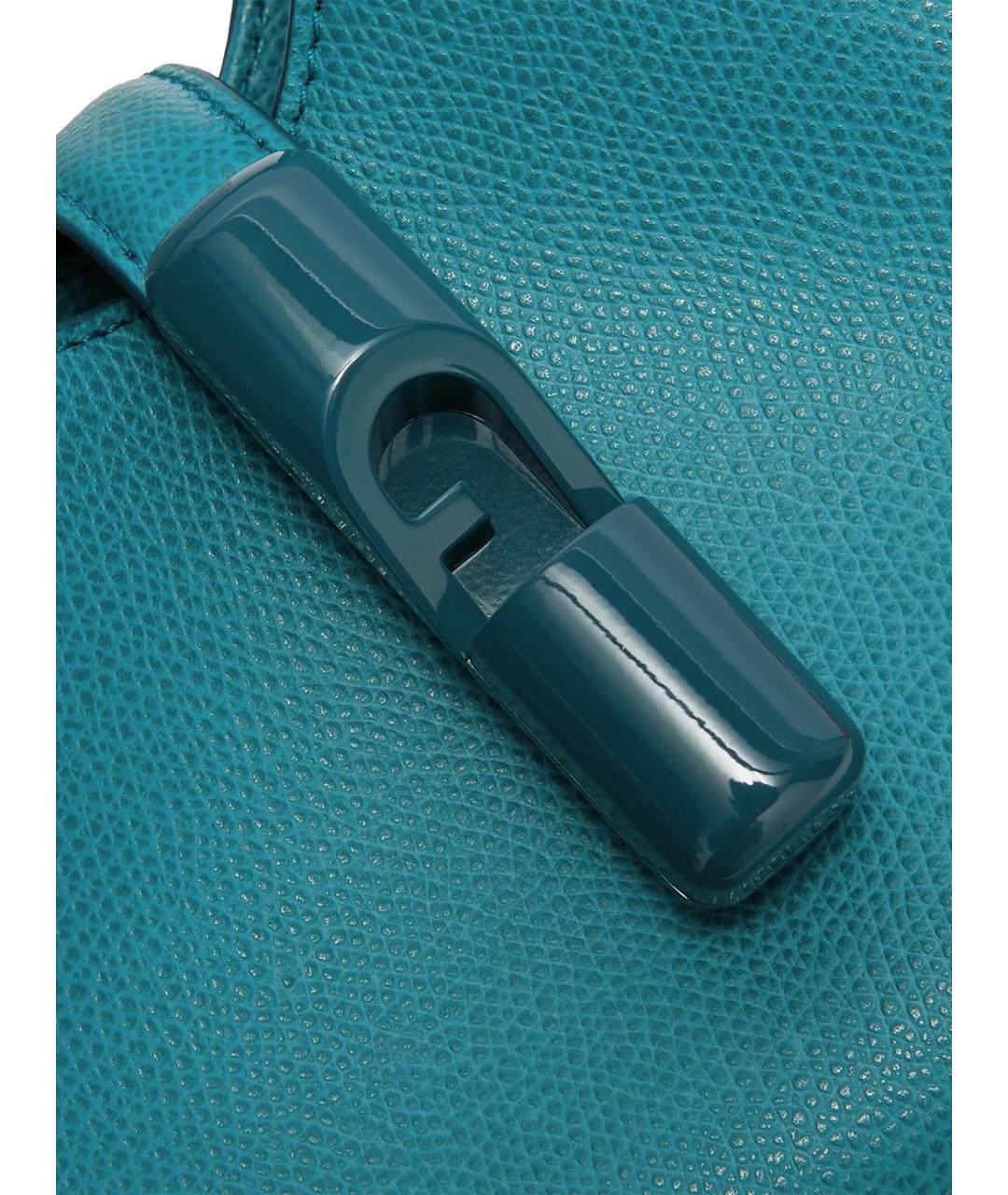 FURLA Синяя кожаная сумка через плечо, фото 4