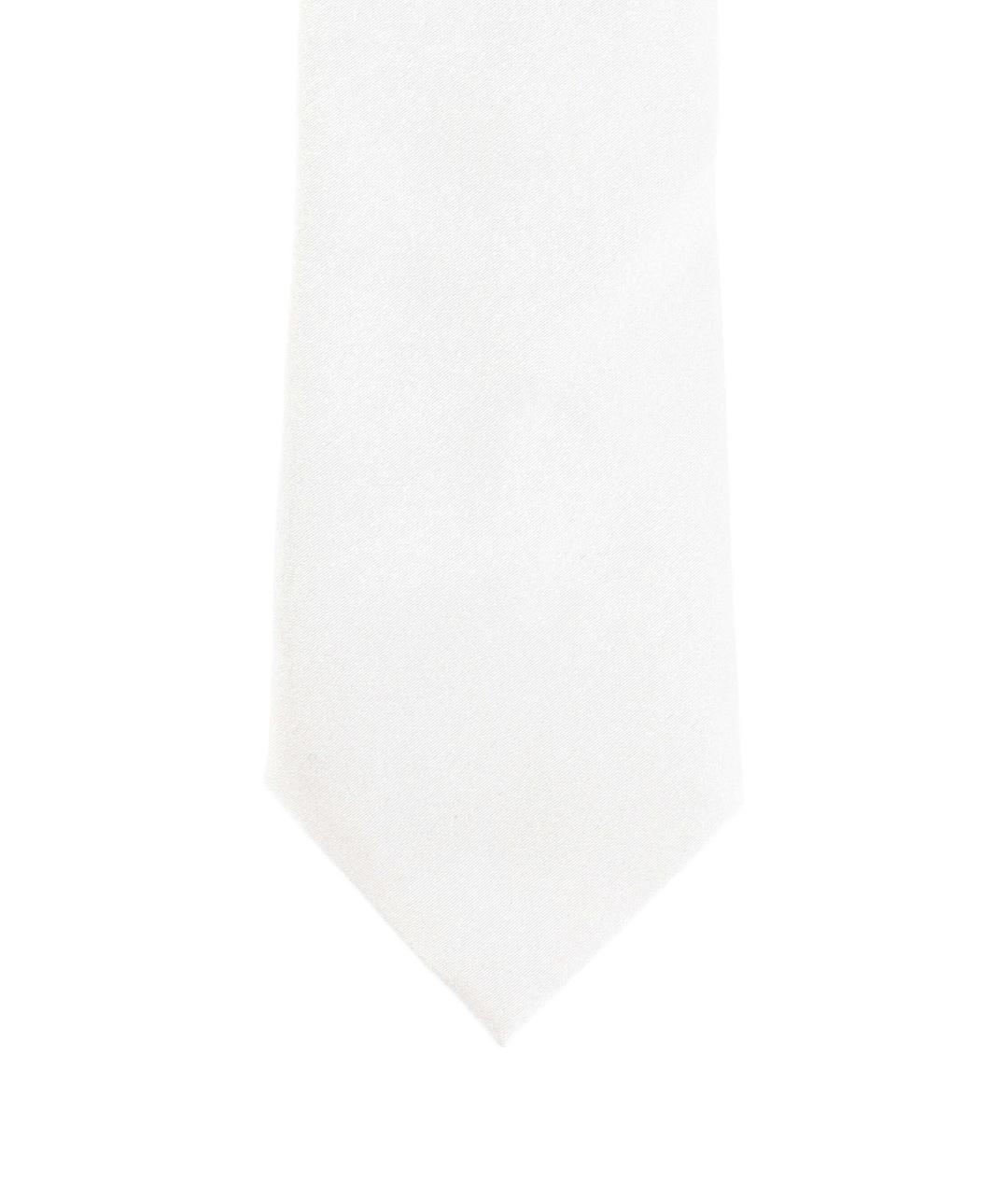 ZEGNA Белый шелковый галстук, фото 2