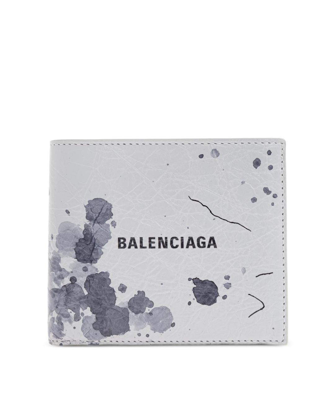 BALENCIAGA Серый кожаный кошелек, фото 1
