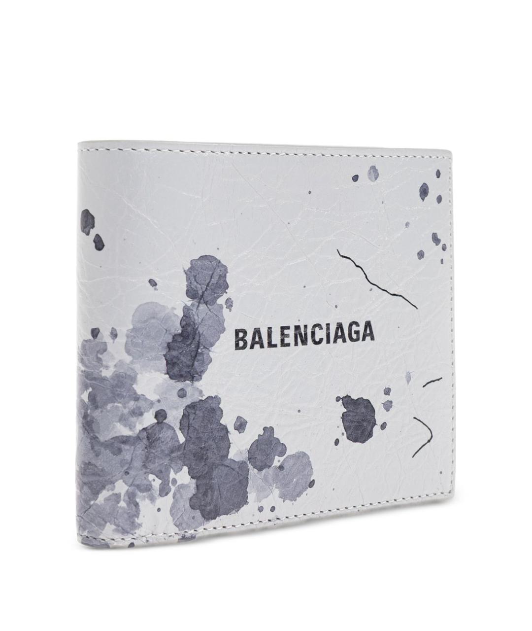 BALENCIAGA Серый кожаный кошелек, фото 3