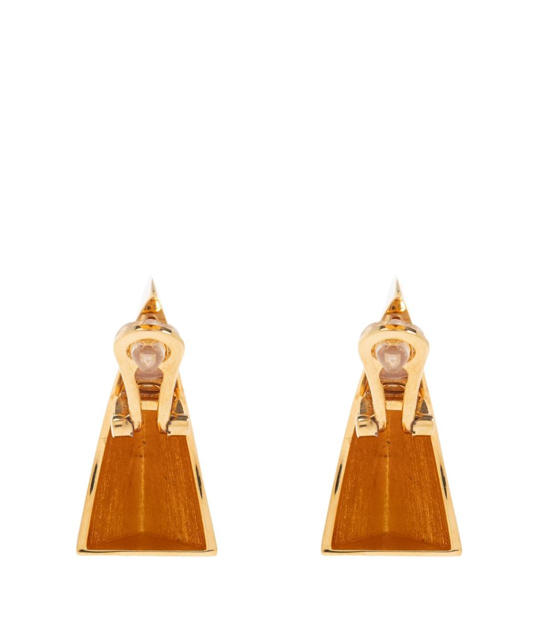 ALAIA Золотые металлические серьги, фото 3