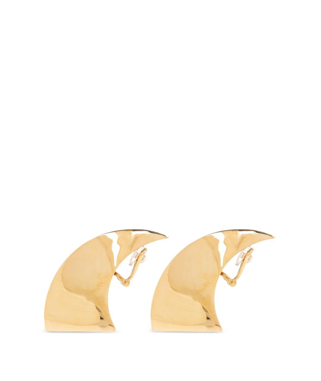 ALAIA Золотые металлические серьги, фото 2