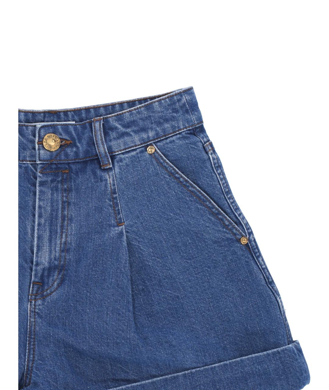 ZIMMERMANN Синие хлопковые шорты, фото 2