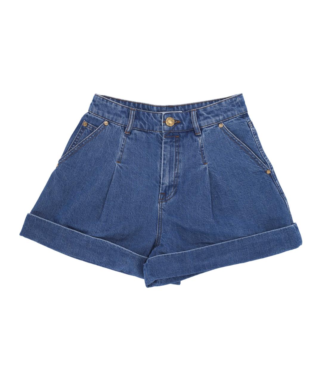 ZIMMERMANN Синие хлопковые шорты, фото 1