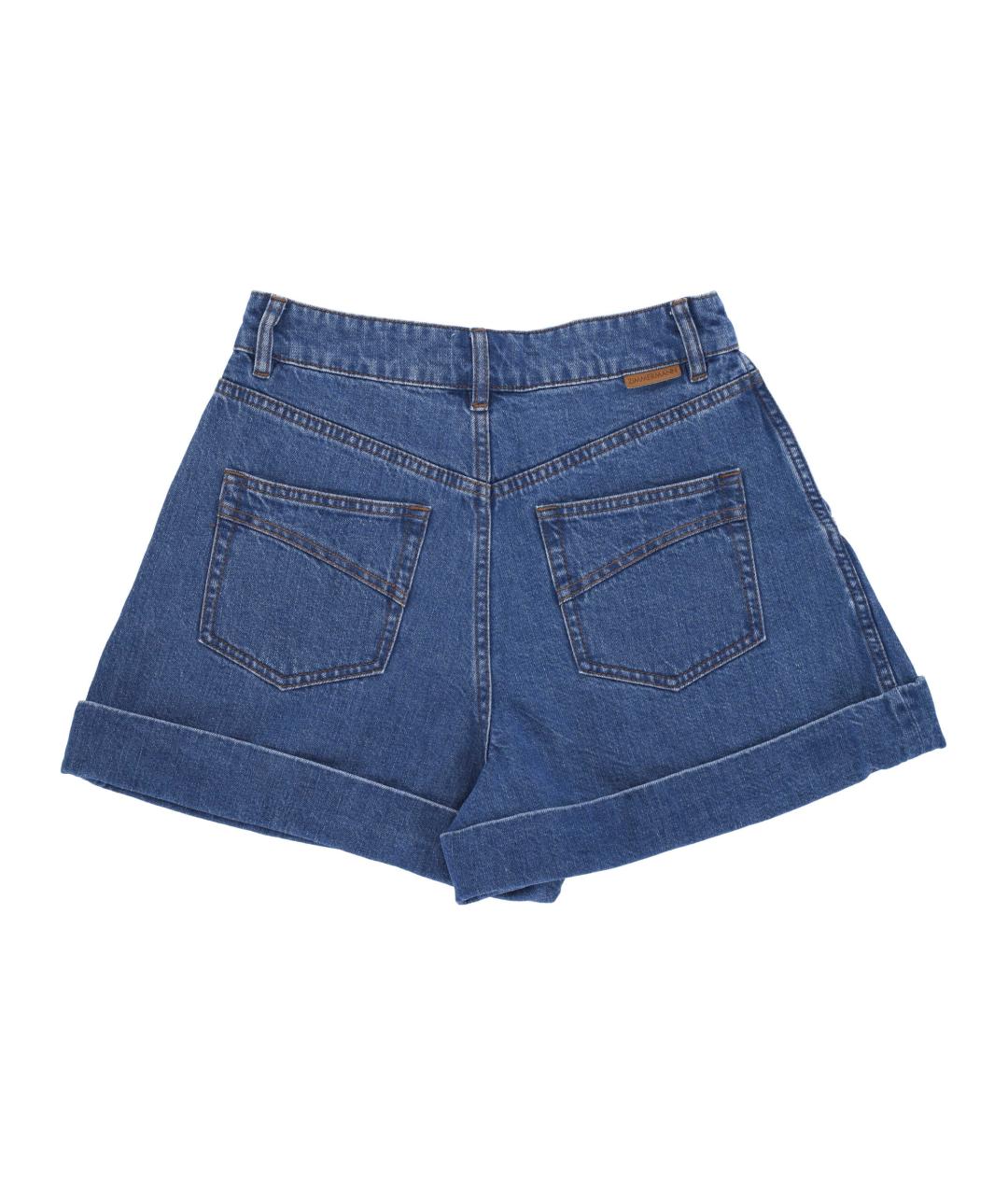 ZIMMERMANN Синие хлопковые шорты, фото 3