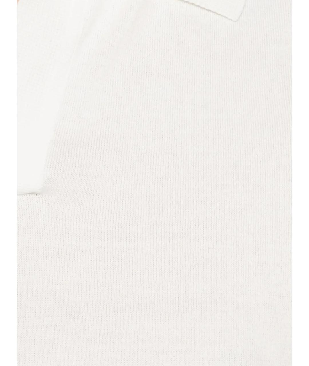 LARDINI Белая хлопковая футболка, фото 2