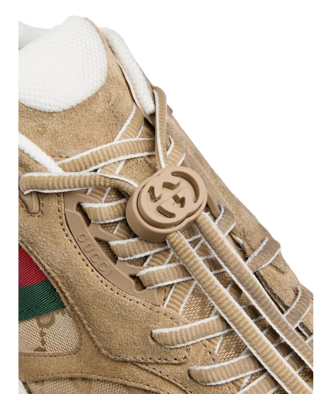 GUCCI Мульти замшевые низкие кроссовки / кеды, фото 4