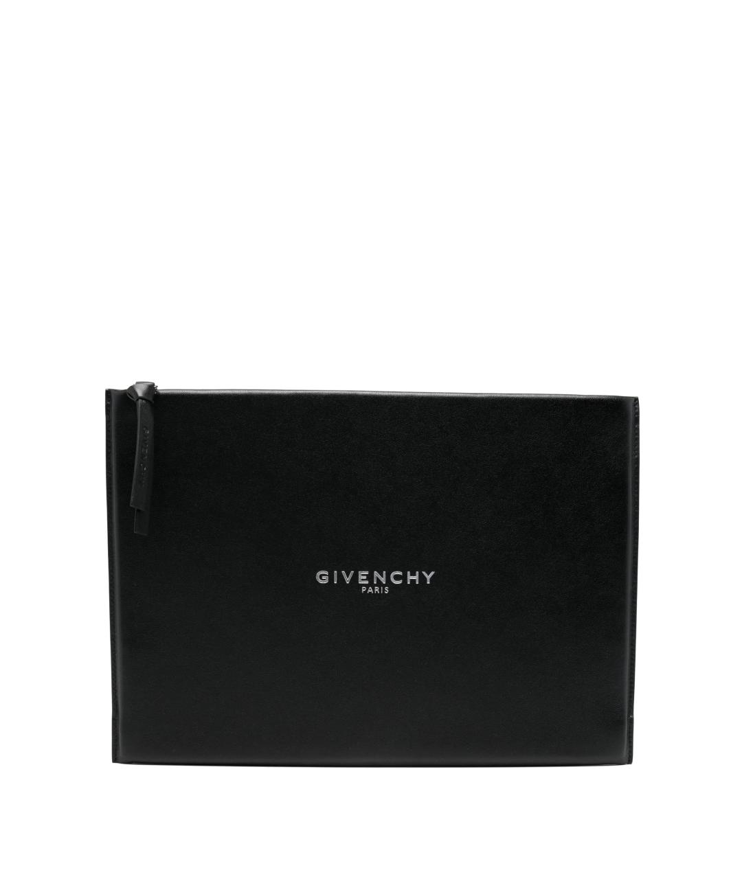 GIVENCHY Черная кожаная барсетка, фото 1