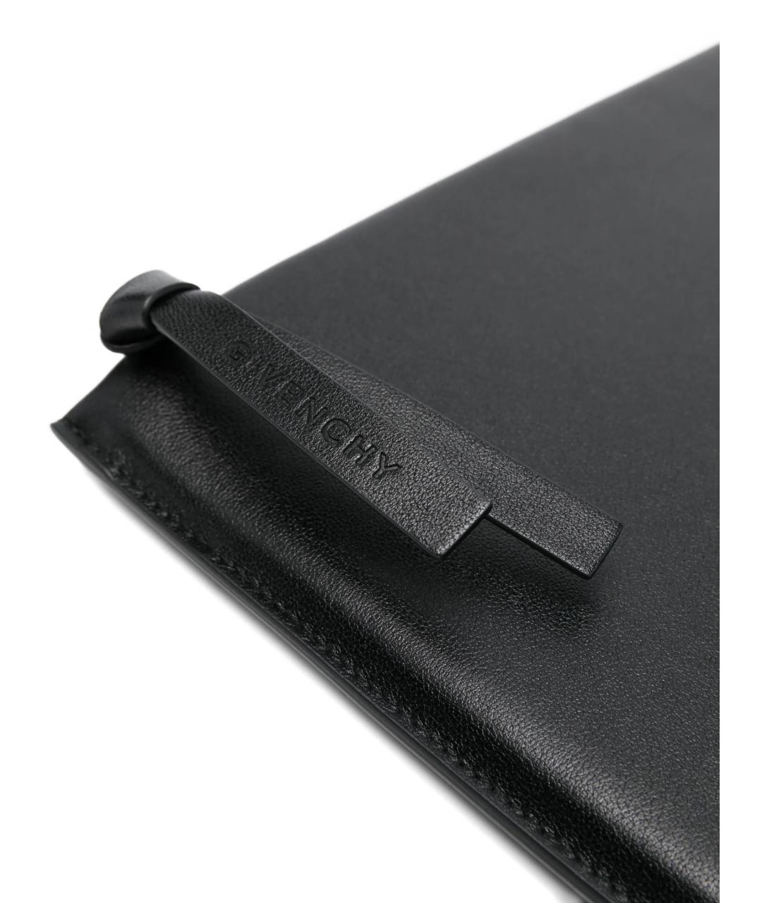 GIVENCHY Черная кожаная барсетка, фото 4