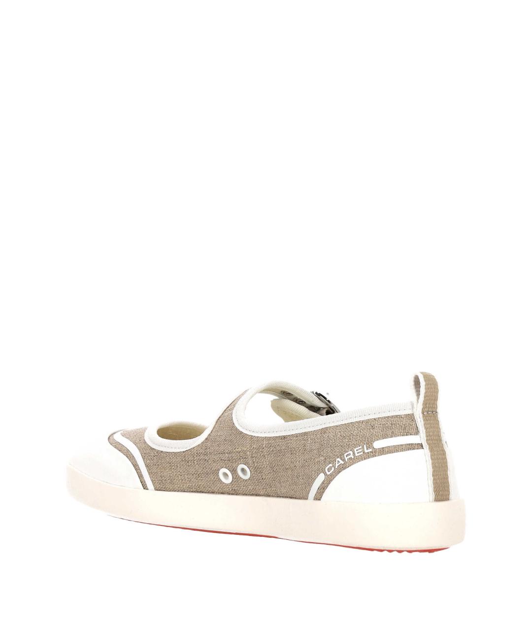 CAREL Бежевые текстильные балетки, фото 3