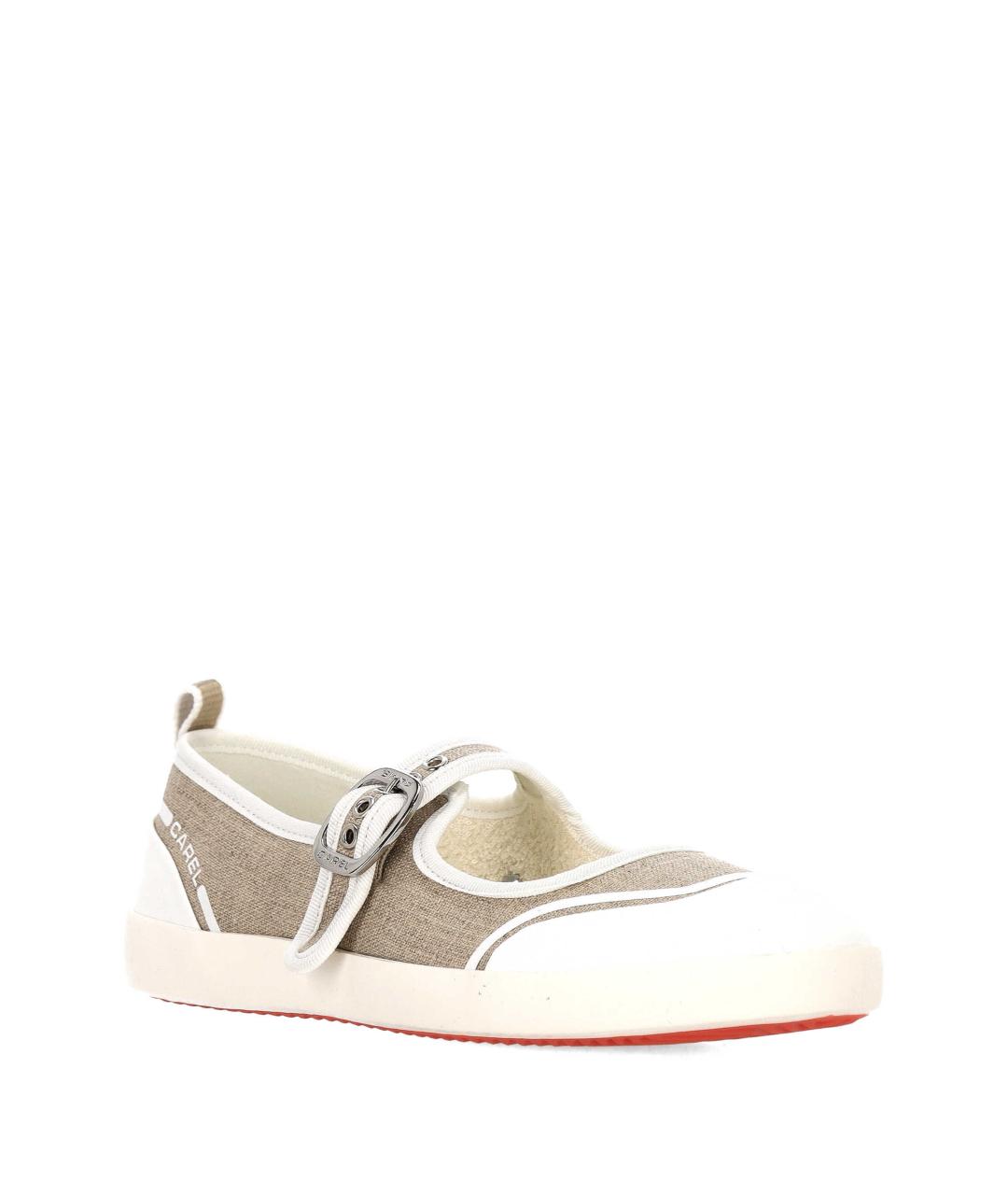 CAREL Бежевые текстильные балетки, фото 2