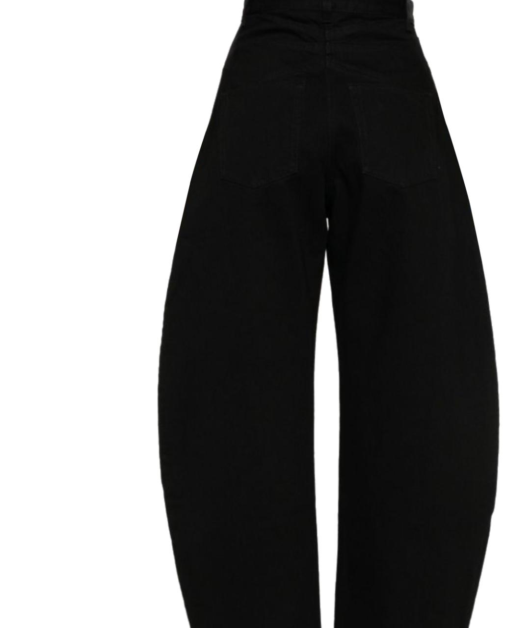 ALAIA Черные полиэстеровые прямые брюки, фото 3