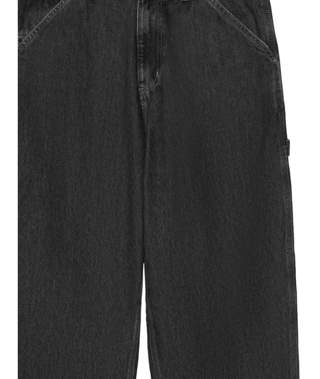 CARHARTT WIP Черные хлопковые повседневные брюки, фото 2