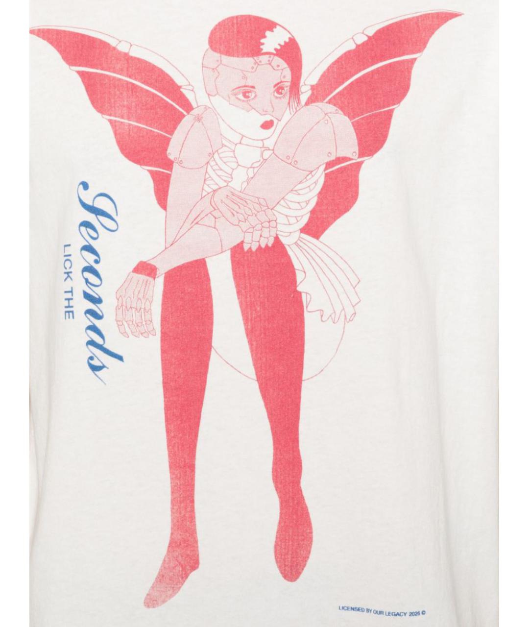 OUR LEGACY Белая хлопковая футболка, фото 2